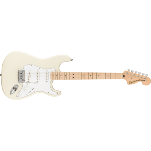 Fender Fender Squier Affinity Series Stratocaster Maple Neck White Pickguard  Olympic White