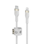 Belkin Belkin BOOSTCHARGE PRO Flex USB-C Charge/Sync Cable with Lightning Connector 6ft White