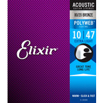 Elixir Elixir 11000 80/20 Bronze Acoustic Strings Polyweb 10-47