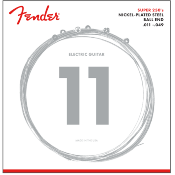 Fender Fender Super 250's Nickel-Plated Steel Ball End Electric Strings 11-49