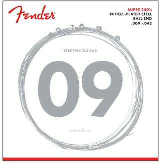 Fender Fender Super 250's Nickel-Plated Steel Ball End Electric Strings 9-42