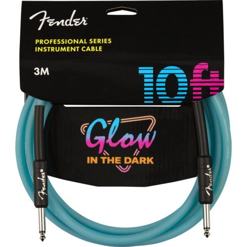 Fender Fender Professional Glow in the Dark Cable Blue 10'