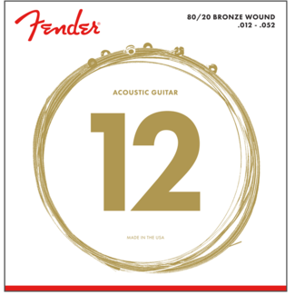 Fender Fender 80/20 Bronze Acoustic Strings Light 12-52