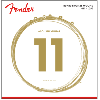 Fender Fender 80/20 Bronze Acoustic Strings Custom Light 11-52