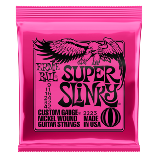 Ernie Ball Ernie Ball Super Slinky Nickel Wound Electric Strings Custom 9-42