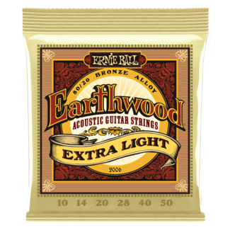 Ernie Ball Ernie Ball 2006 Earthwood 80/20 Bronze Acoustic Strings Extra Light 10-50