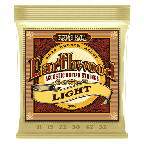 Ernie Ball Ernie Ball 2004 Earthwood 80/20 Bronze Acoustic Strings Light 11-52