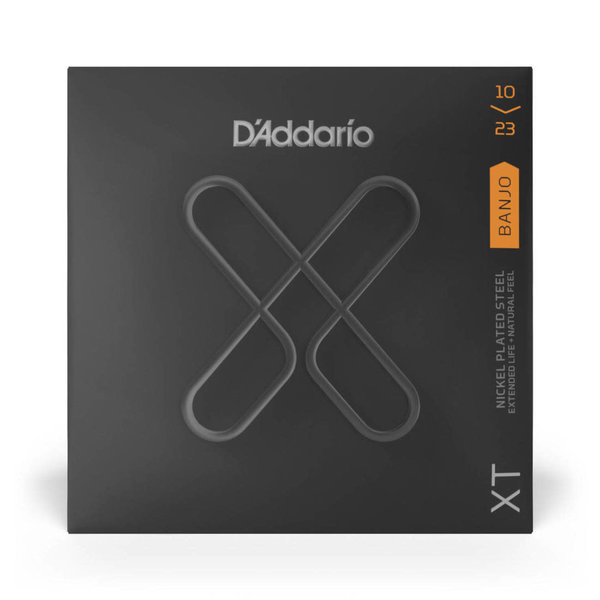 D'Addario D’Addario XTJ1023 XT Nickel-Plated Steel Banjo Strings Medium 10-23