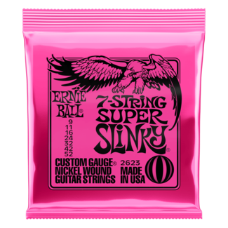 Ernie Ball Ernie Ball 2623 Super Slinky Nickel Wound Electric 7-String Custom 9-52