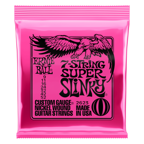 Ernie Ball Ernie Ball 2623 Super Slinky Nickel Wound Electric 7-String Custom 9-52