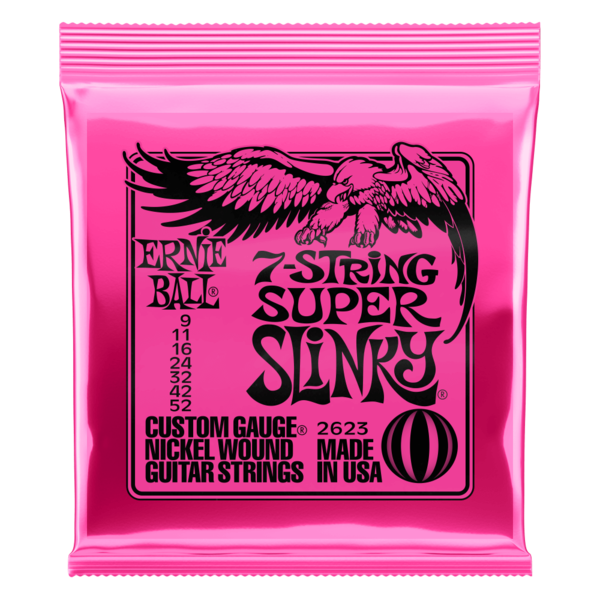 Ernie Ball Ernie Ball 2623 Super Slinky Nickel Wound Electric 7-String Custom 9-52