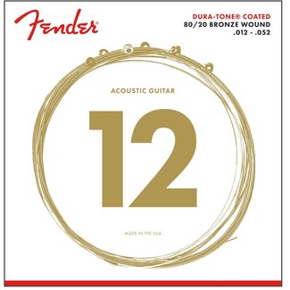 Fender Fender 80/20 Bronze Dura-Tone Coated Acoustic Strings Light 12-52