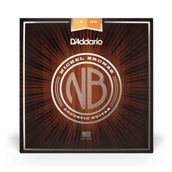 D'Addario D’Addario NB1256 Nickel Bronze Acoustic Strings Light/Medium 12-56