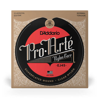 D'Addario D’Addario EJ45 Pro Arte Silverplated Classical Strings Normal Tension