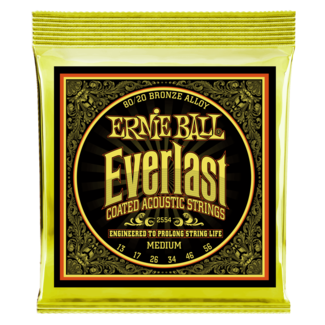 Ernie Ball Ernie Ball 2554 80/20 Bronze Everlast Coated Acoustic Strings Medium 13-56