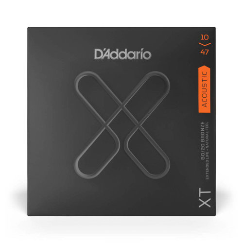 D'Addario D’Addario XTABR1047 XT 80/20 Bronze Acoustic Strings 10-47