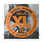 D'Addario D'addario EXL140-3D XL Electric Strings 10-52 (3 Pack)