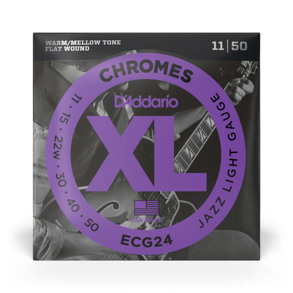 D'Addario D’Addario ECG24 Chromes Flat Wound Electric Strings 11-50