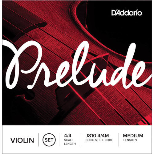 D'Addario D'addario J810 4/4M Prelude Violin Strings Medium Tension