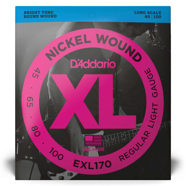 D'Addario D’Addario EXL170 Nickel Round Wound Bass Strings 45 - 100