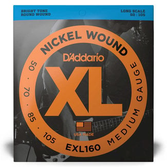 D'Addario D’Addario EXL160 Nickel Round Wound Bass Strings 50-105