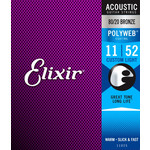 Elixir Elixir 11025 80/20 Bronze Acoustic Strings Polyweb 11-52