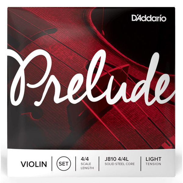 D'Addario D'addario J810 4/4L Prelude 4/4 Violin Strings Light Tension