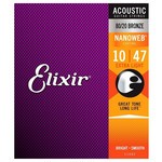 Elixir Elixir 11002 80/20 Bronze Acoustic Strings Nanoweb 10-47