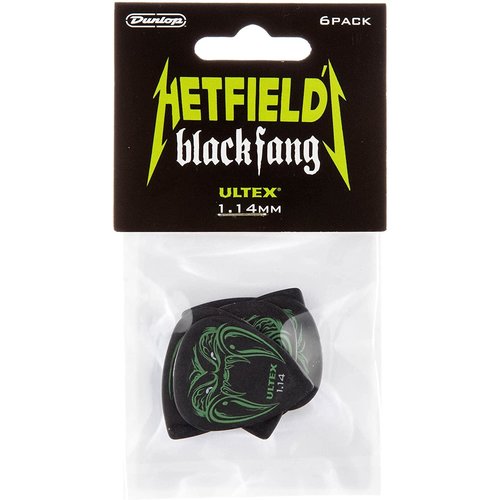 Jim Dunlop Dunlop Hetfield Black Fang Guitar Picks 1.14mm (6-Pack)