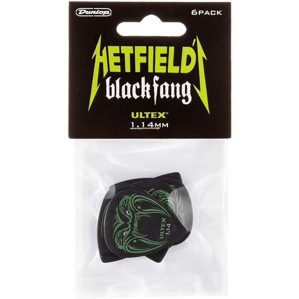 Jim Dunlop Dunlop PH112P114 Hetfield Black Fang Guitar Picks 1.14mm (6-Pack)