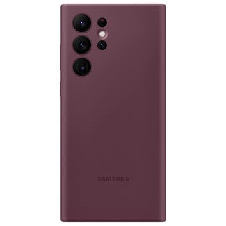 Samsung Samsung Silicone Cover Case Burgundy Samsung Galaxy S22 Ultra