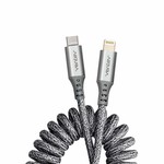 Ventev Ventev Charge/Sync Helix Coiled USB-C to Lightning Cable Textile