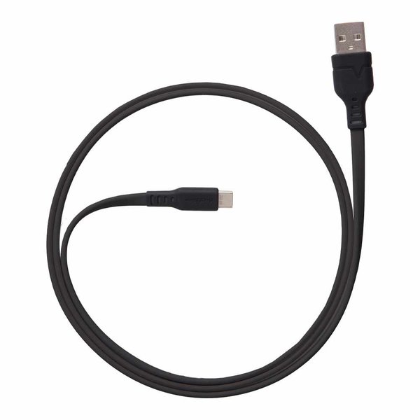 Ventev Ventev ChargeSync Flat USB-C Cable 3.3ft Black