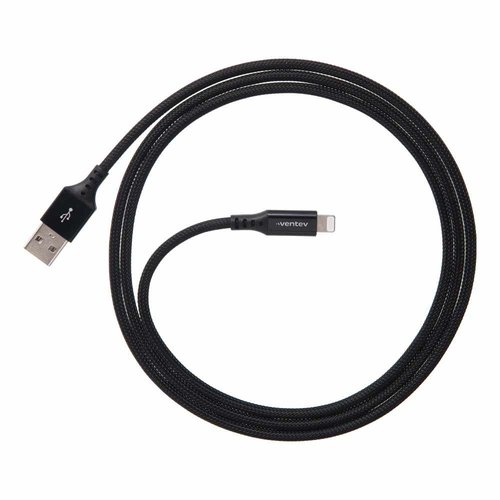 Ventev Ventev ChargeSync Alloy Lightning Cable 4ft Black