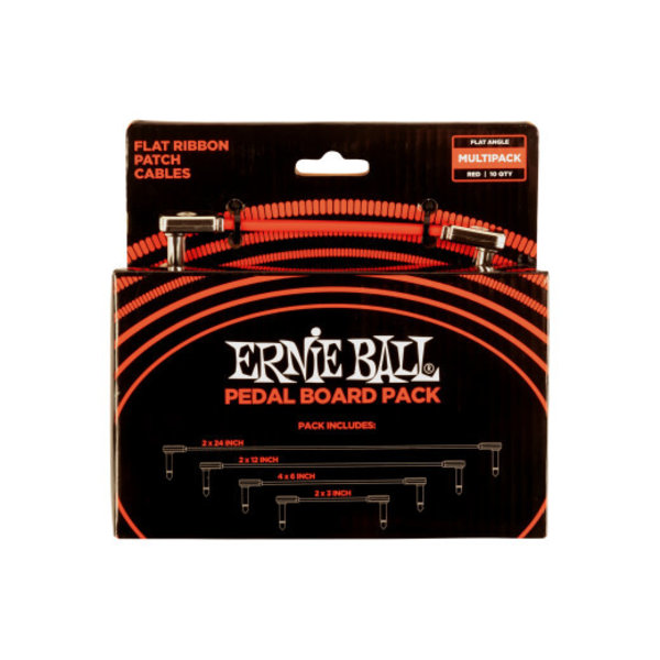 Ernie Ball Ernie Ball Flat Ribbon Cable Pedal Board Pack Red