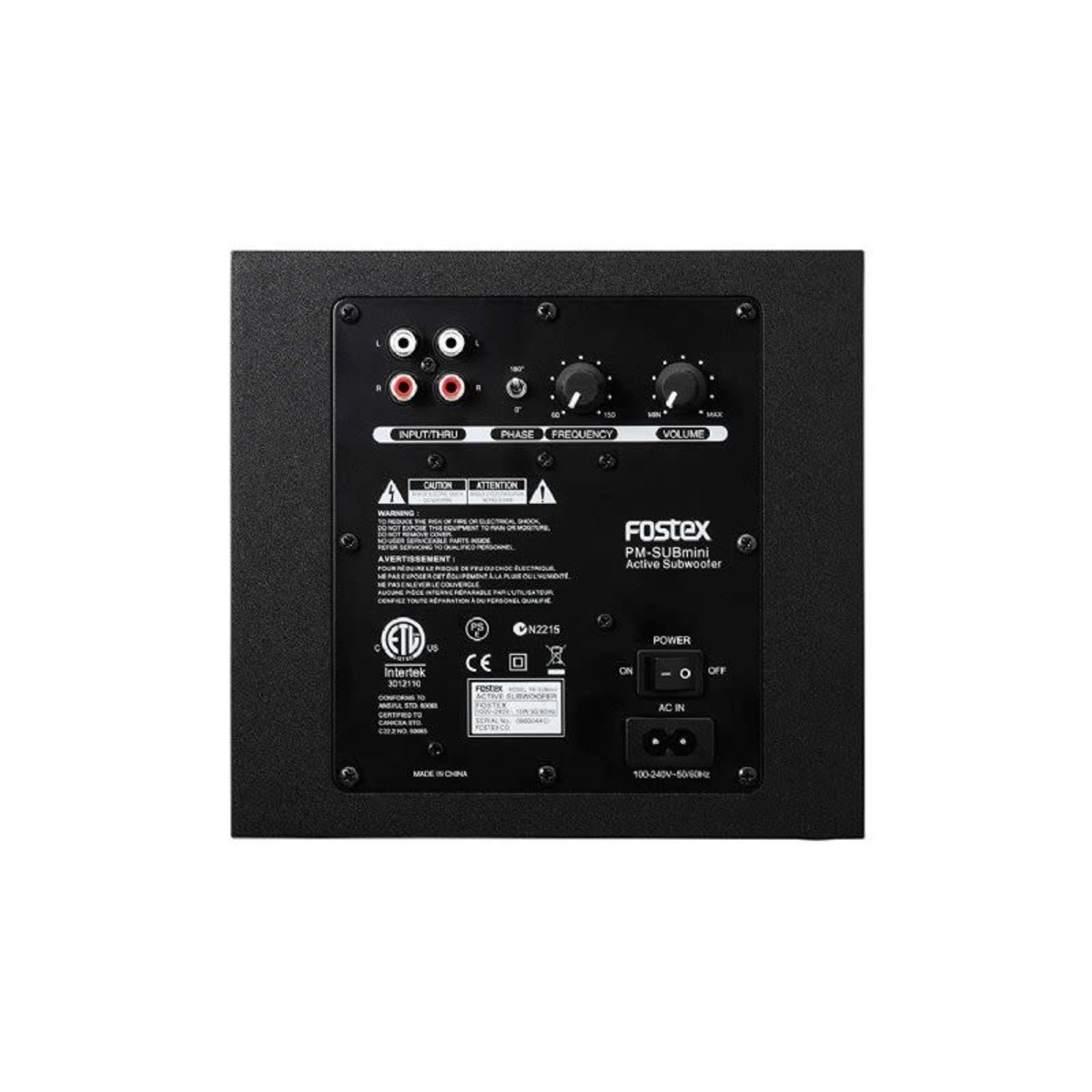 Fostex Active Studio Monitor Subwoofer for PM Series Active Speakers