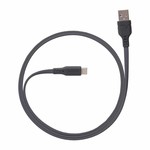 Ventev Ventev ChargeSync Flat USB-C Cable 3.3ft Gray