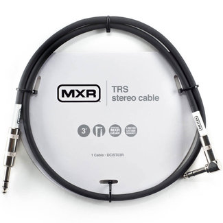 MXR MXR TRS Stereo Cable Right Angle to Straight 3'