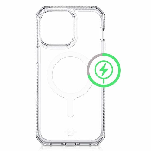 ITSKINS  Hybrid_R Clear 10ft DropSafe Case Transparent MagSafe Compatible for iPhone 14 Pro Max