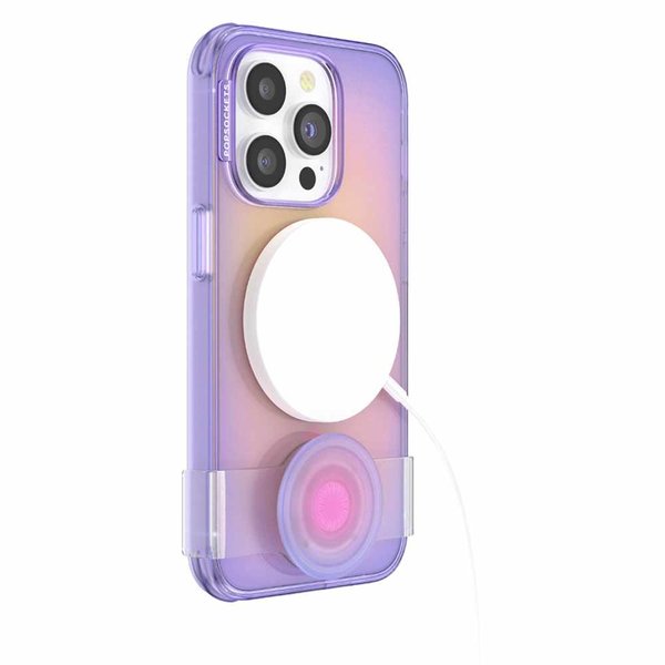 Popsockets PopSockets PopCase MagSafe Compatible Aura with Drop Protection for iPhone 14 Pro