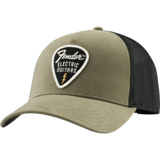 Fender Fender™ Snap Back Pick Patch Hat Olive