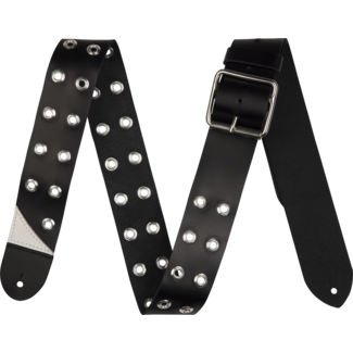 Jackson Jackson® Grommet Leather Strap Black 2.5"