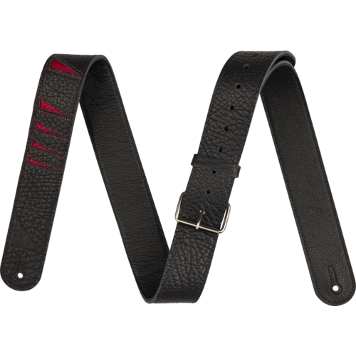 Jackson Jackson® Shark Fin Leather Strap Red and Black 2"