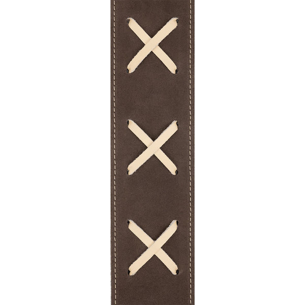 D'Addario D'addario 25VDG00 Vintage Suede Guitar Strap Brown