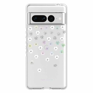 Kate Spade *CL Kate Spade Defensive Hardshell Case Scattered Flowers/Iridescent for Google Pixel 7 Pro