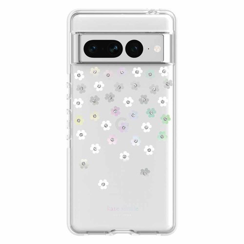 Kate Spade *CL Kate Spade Defensive Hardshell Case Scattered Flowers/Iridescent for Google Pixel 7 Pro