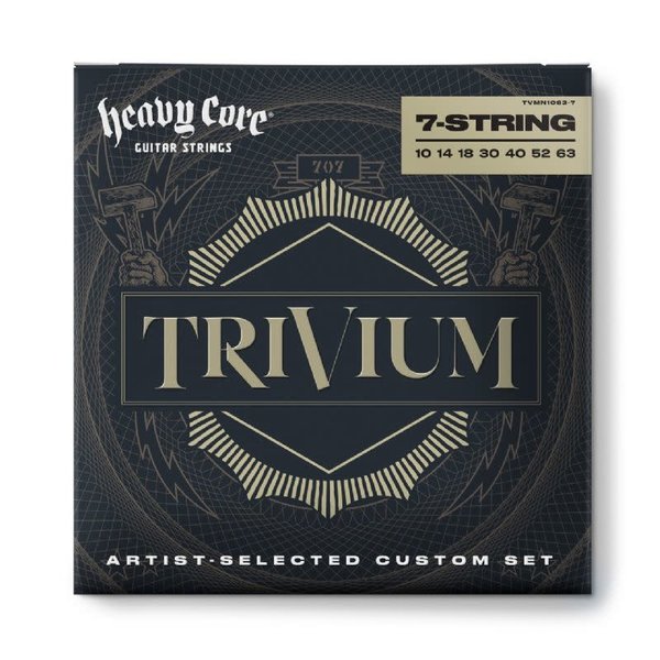 Jim Dunlop Dunlop Heavy Core Trivium Signature Series Electric Guitar 7-String Set 10-63