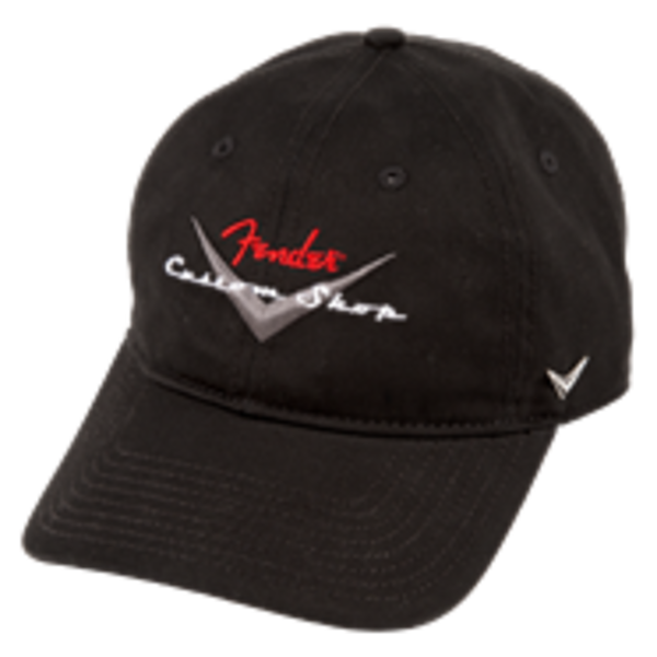 Fender Fender® Custom Shop Baseball Hat, Black, One Size Fits Most