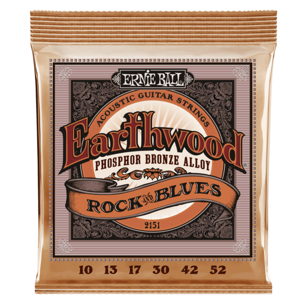 Ernie Ball Ernie Ball Earthwood Rock and Blues Phosphor Bronze Acoustic Guitar Strings 10-52