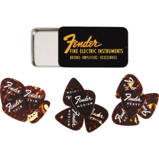 Fender Fender® Fine Electric Pick Tin 12 Pack